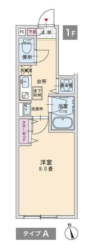 CASTIA久我山 105 間取り図
