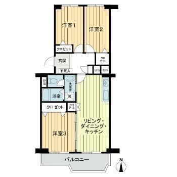 ドルフ青葉台3号棟 0411 間取り図