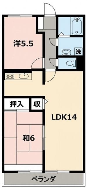 ファミールKOWA 301 間取り図