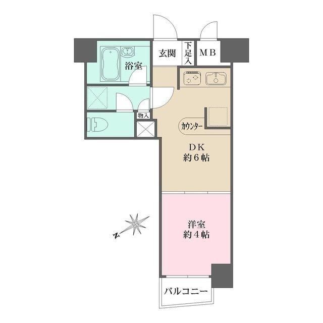 藤和シティコープ三ノ輪駅前 602 間取り図