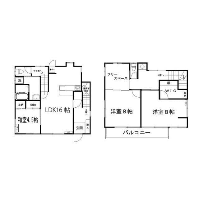 成嶋邸 戸建 30万円/入力なし/なし 間取り図