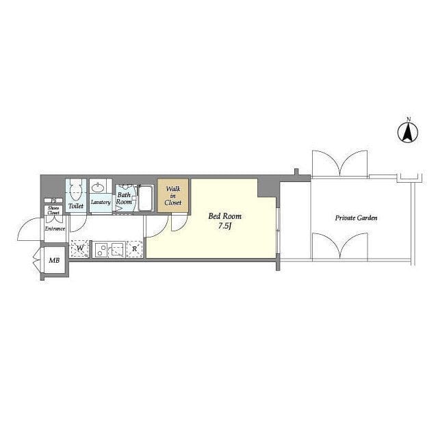ラティエラ都立大学 102 間取り図