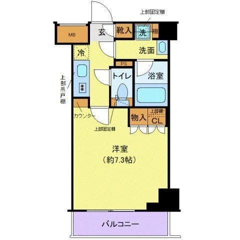 クレヴィスタ大島Ⅰ 608 間取り図