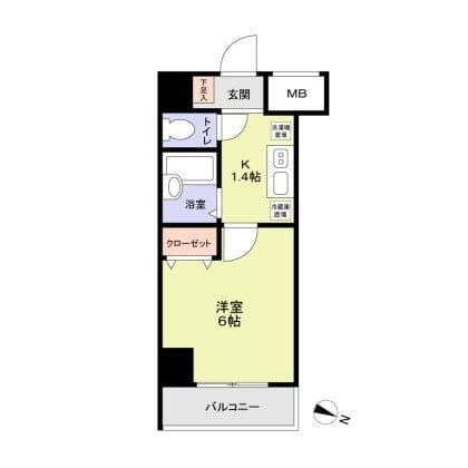 ロリエ笹塚 207 間取り図
