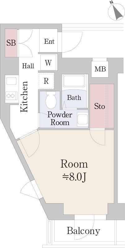 ブリリアント恵比寿 305 間取り図