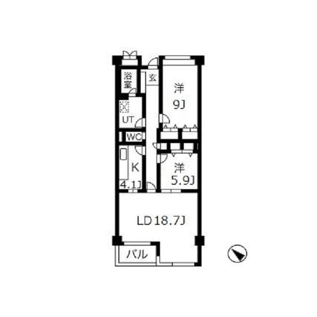 アーバンコート市ヶ谷 303 間取り図
