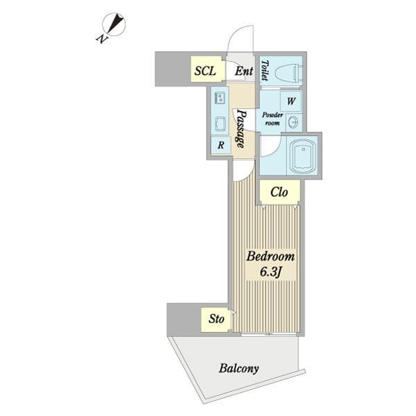 B.Cause Residence 0202 間取り図