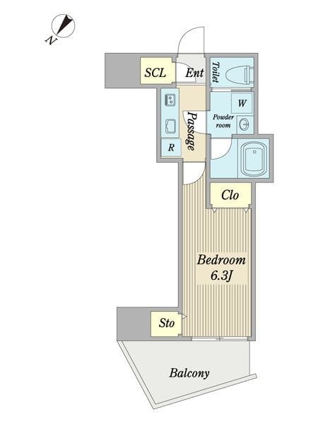 B.Cause Residence 0402 間取り図