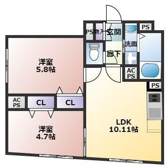 CENTRAL GARDEN RESIDENCE TOKYO 101 間取り図
