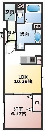 CENTRAL GARDEN RESIDENCE TOKYO 103 間取り図