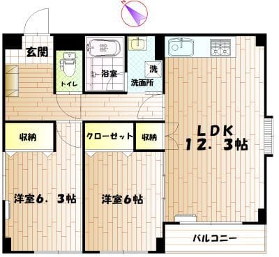 カサベラ 203 間取り図