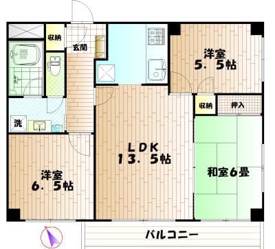 カサベラ 401 間取り図