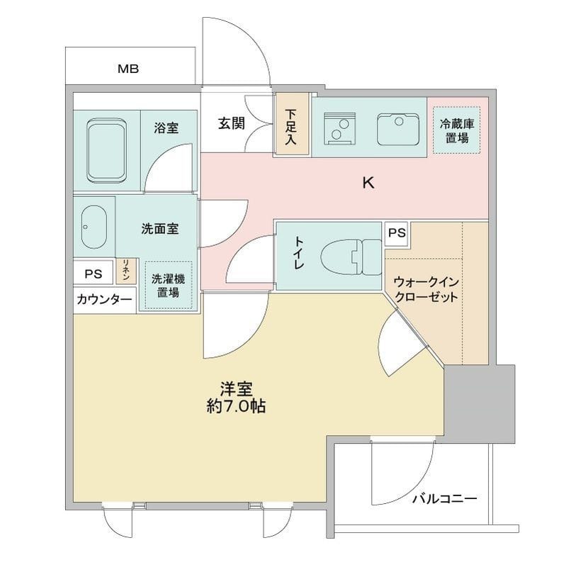 CAVANA浅草 0702 間取り図