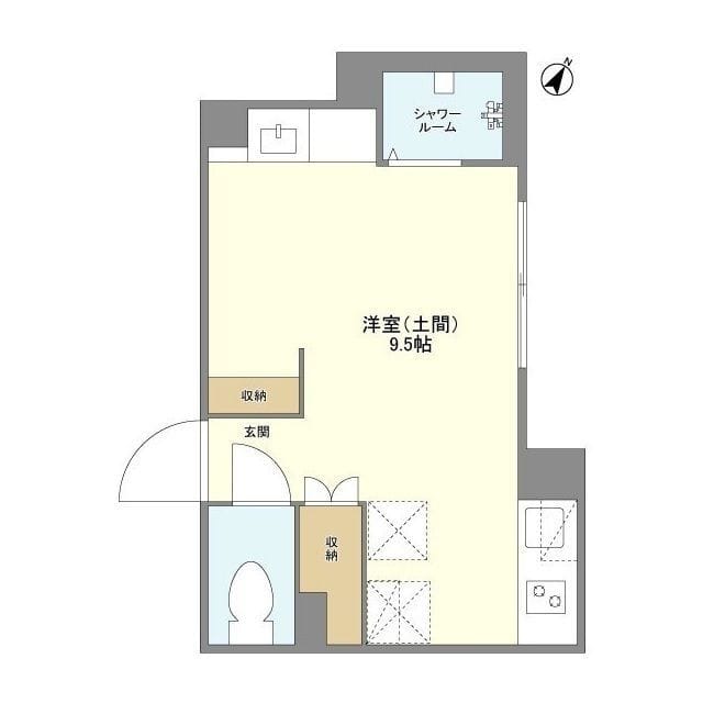 ウェルスクエア目黒 102 間取り図