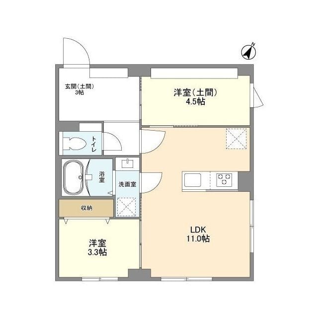 ウェルスクエア目黒 303 間取り図