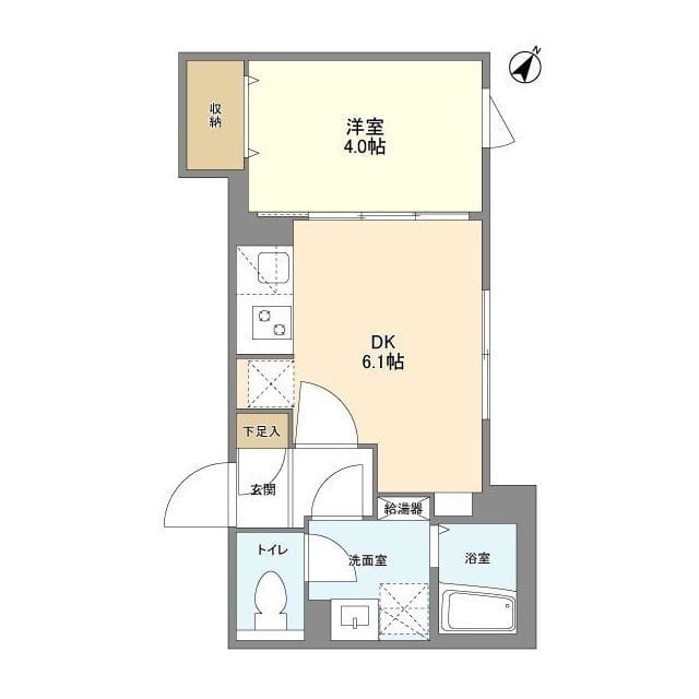 ウェルスクエア目黒 402 間取り図