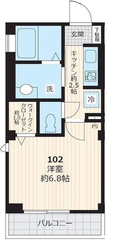 グランピア蒲田 102 間取り図