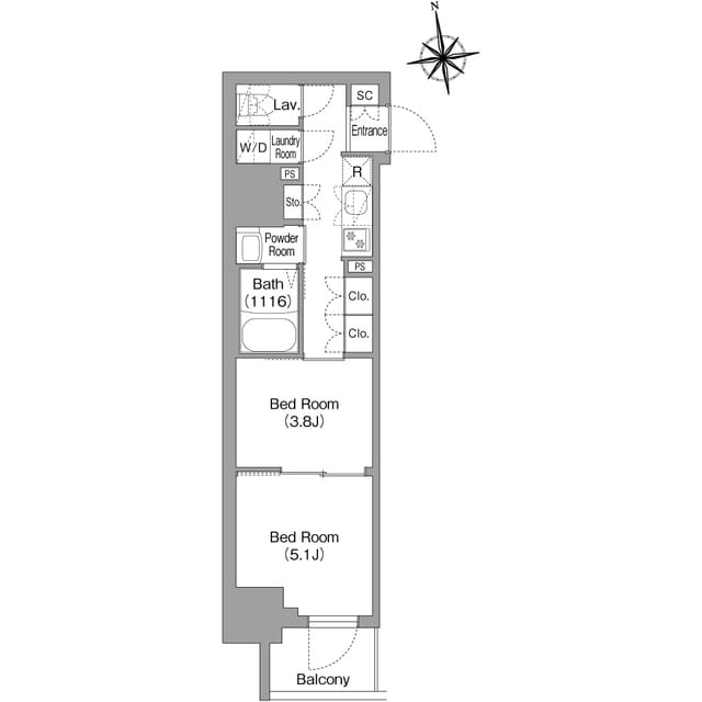 コンフォリア・リヴ北新宿 0203
