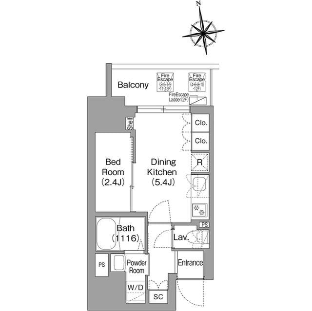コンフォリア・リヴ北新宿 1001