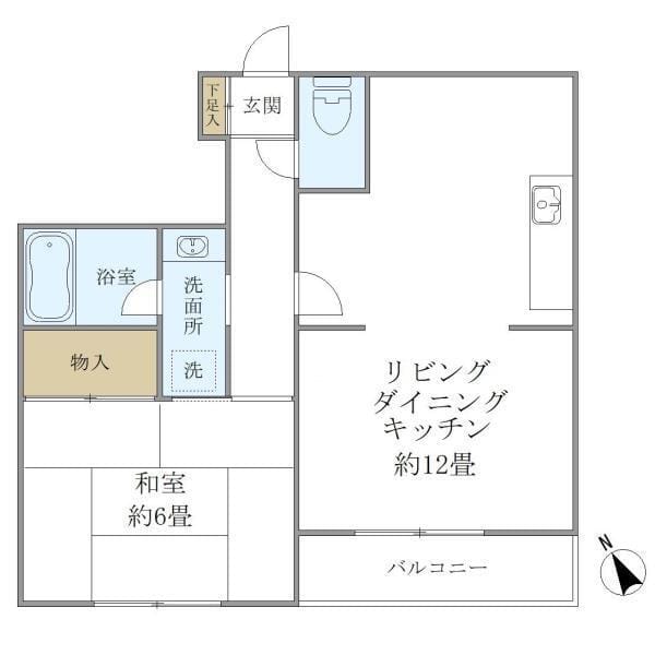 クレル洸雙 201 間取り図