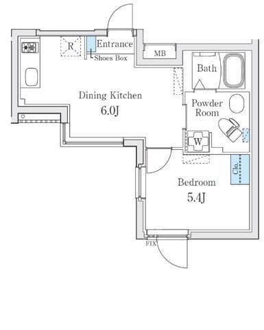 Fika池袋 401 間取り図