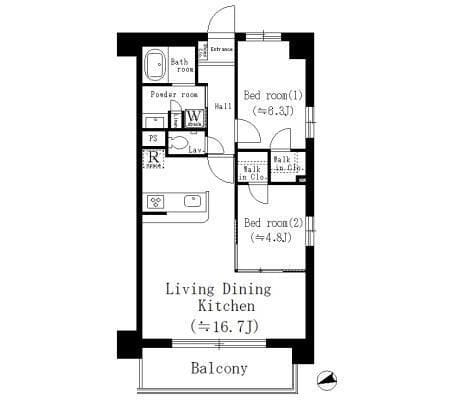 White Stork叶屋 403 間取り図