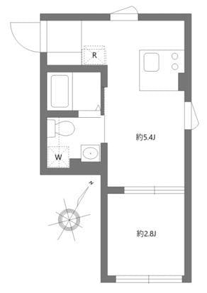 アピチェ田園調布 0201 間取り図