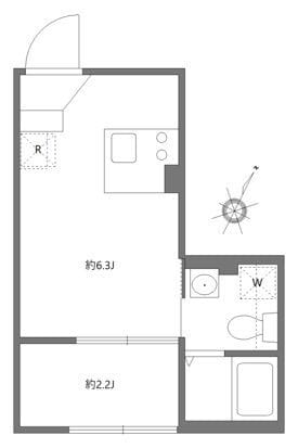 アピチェ田園調布 0202 間取り図
