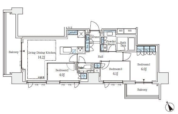 パークタワー大森 1401
