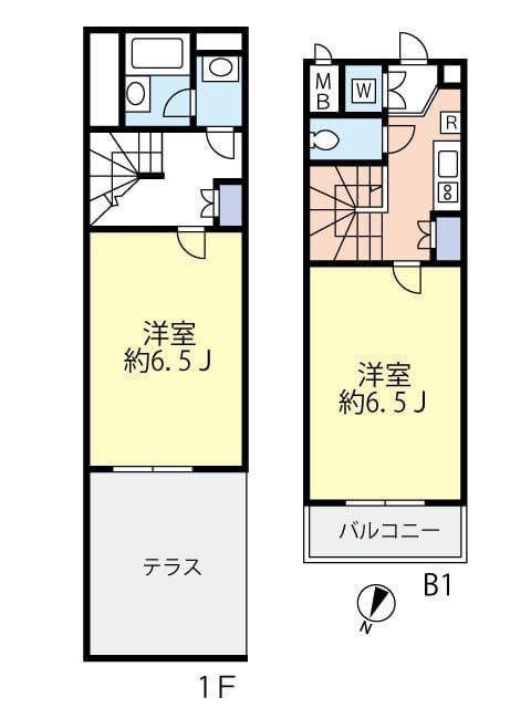 ルーブル中野富士見町伍番館 0106 間取り図