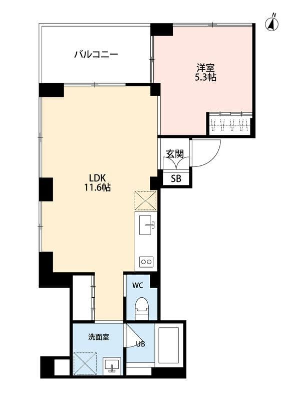 SOLUM世田谷砧 101 間取り図