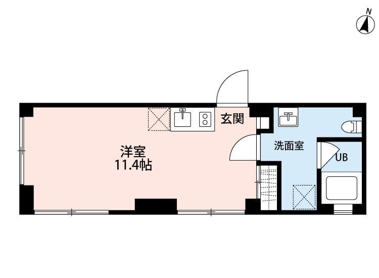 SOLUM世田谷砧 201 間取り図