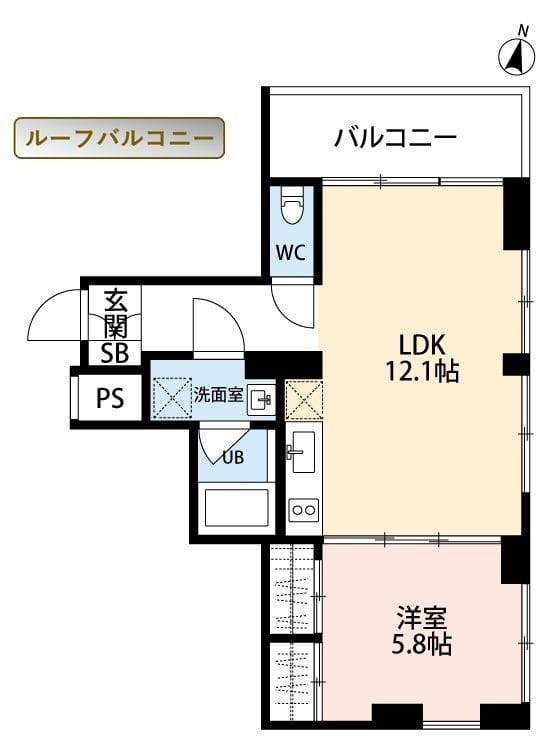 SOLUM世田谷砧 203 間取り図