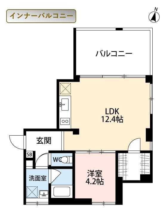 SOLUM世田谷砧 301 間取り図