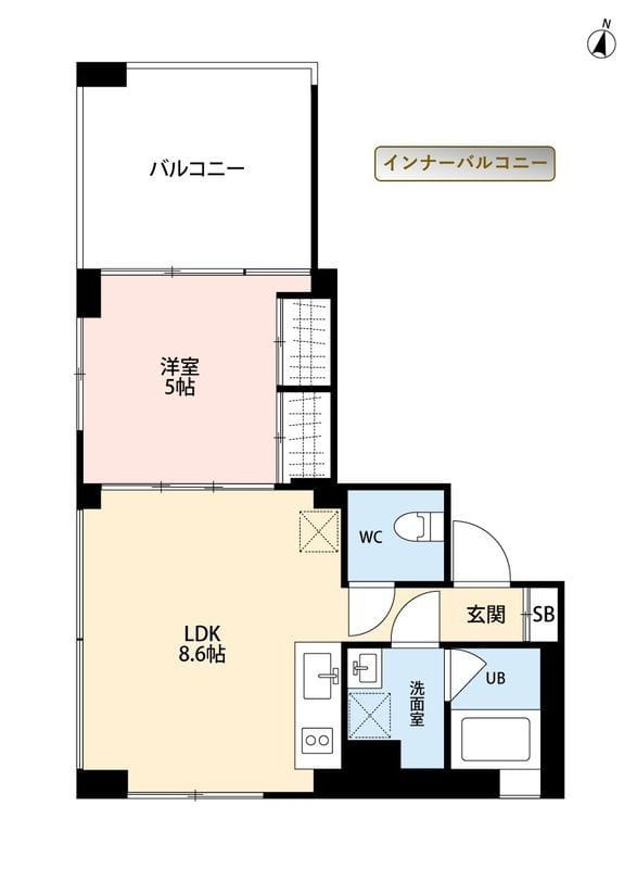 SOLUM世田谷砧 302 間取り図