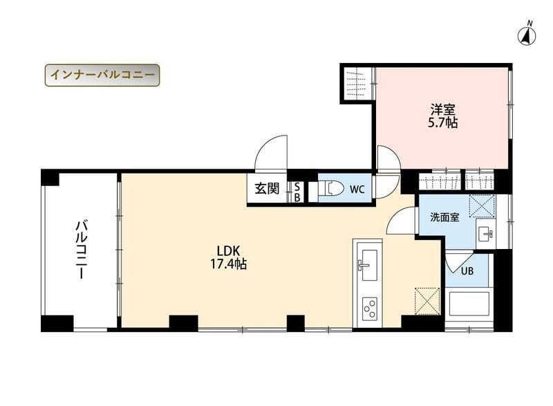 SOLUM世田谷砧 401 間取り図