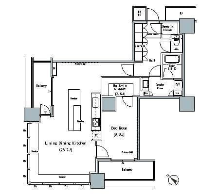 THE TOKYO TOWERS MIDTOWER 1117