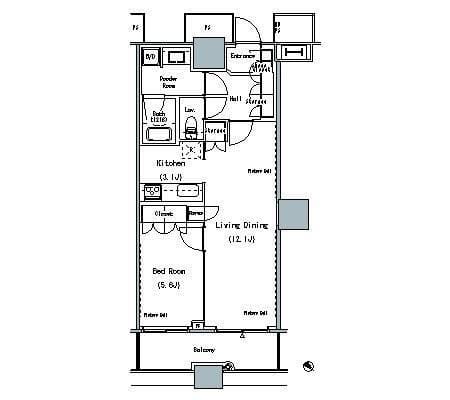 THE TOKYO TOWERS MIDTOWER 1132