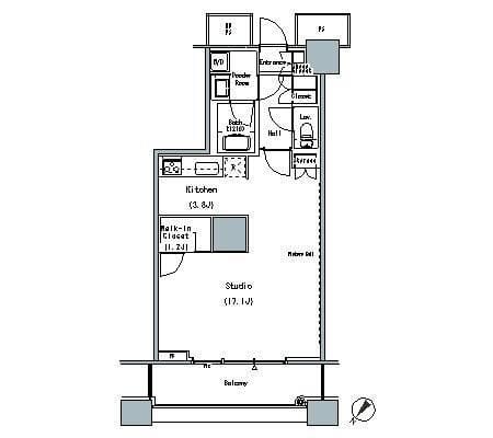 THE TOKYO TOWERS MIDTOWER 1720 間取り図