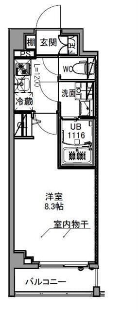 S-RESIDENCE王子east 903 間取り図