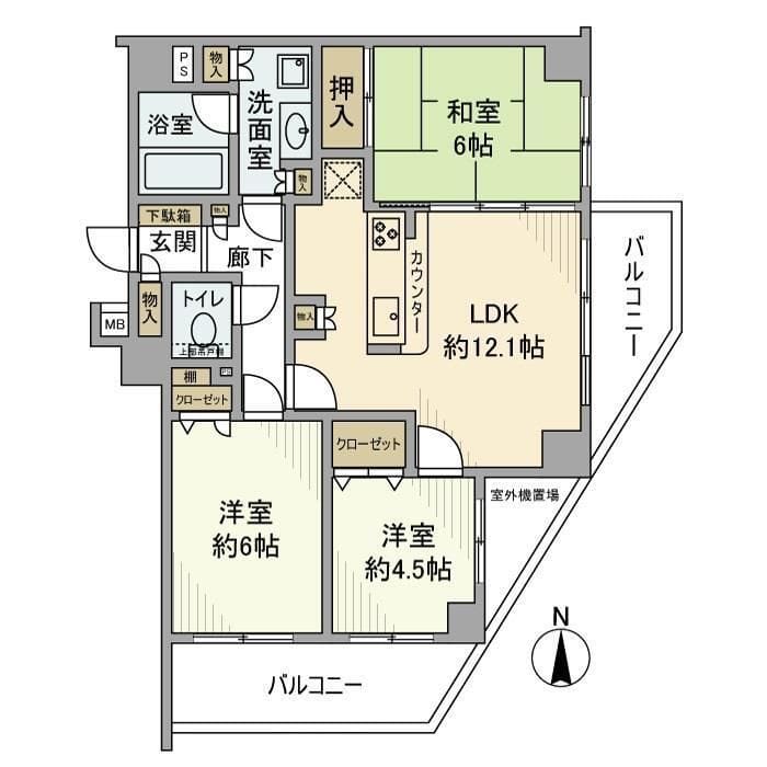 日神パレステージ立石第3 204 間取り図