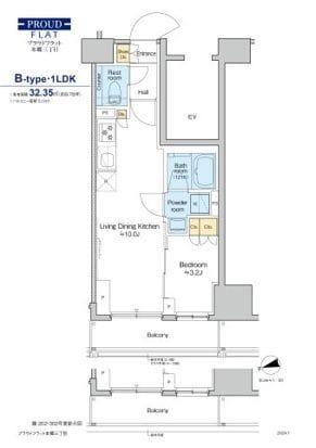 プラウドフラット本郷三丁目 402 間取り図