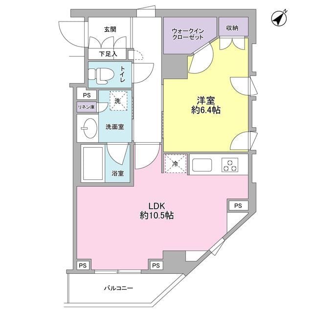 スタイリオ中延駅前 608 間取り図