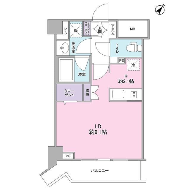 スタイリオ中延駅前 707 間取り図