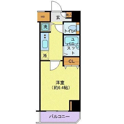 プレール天王洲アイル弐番館 609 間取り図