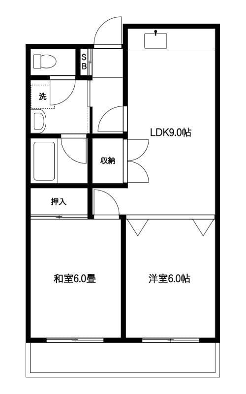 モリコーポ 312 間取り図