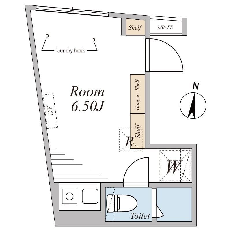 The Shinjuku East 502 間取り図
