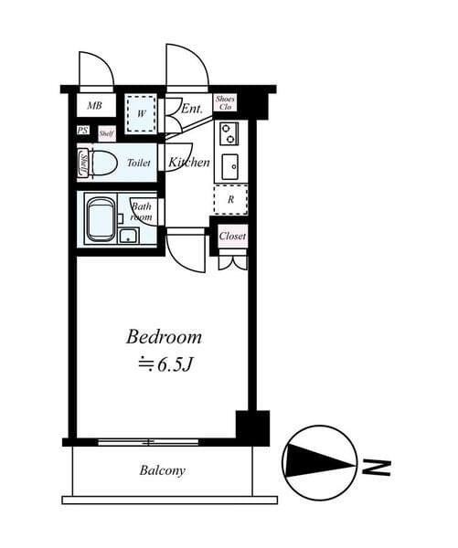 菱和パレス三軒茶屋 104 間取り図