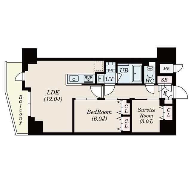 S-RESIDENCE駒沢大学駅前 602 間取り図