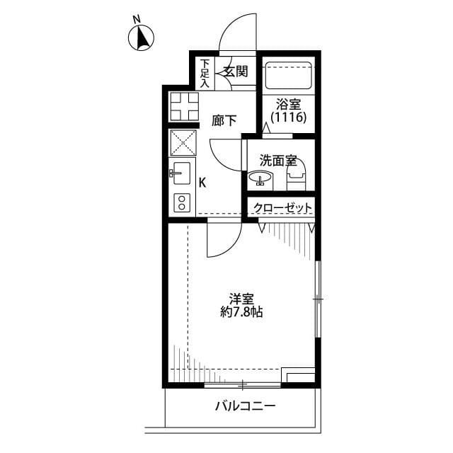 プレール・ドゥーク富士見ヶ丘 101 間取り図
